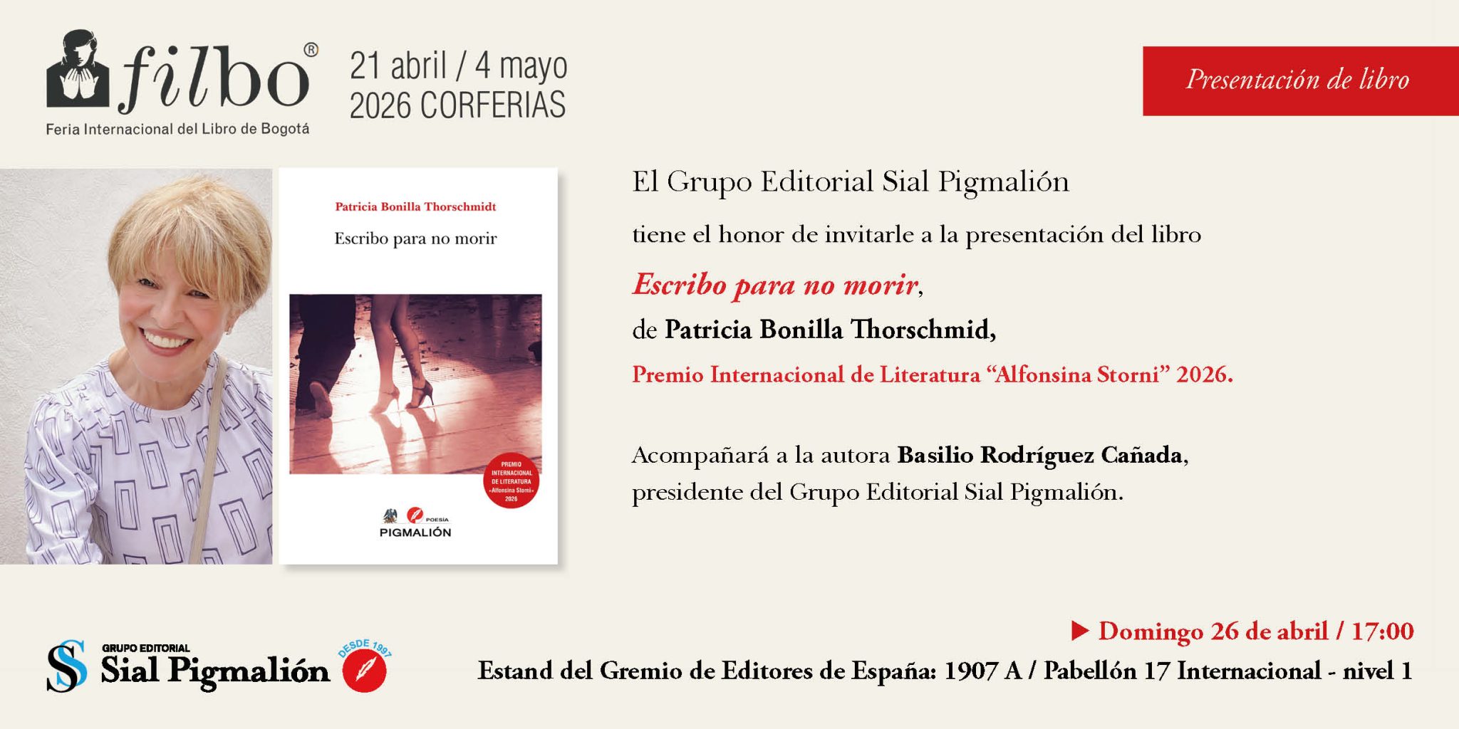 Inv. Presentaciones FILBO 2026-12 - Grupo Editorial Sial Pigmalión